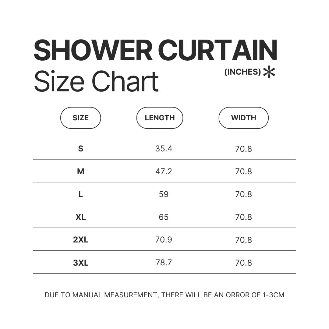 Shower Curtain Size Chart - Dragons Dogma Shop